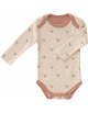 Body manches longues en coton bio "Pissenlit"