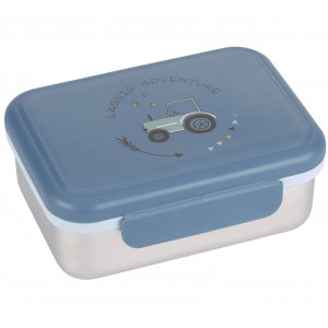 Boîte à gouter enfant en inox "Adventure Tracteur" Lässig