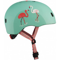 Casque de vélo "Flamingo" avec LED (52/56cm)