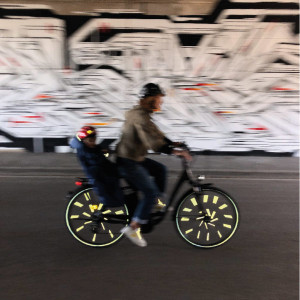 Réflecteurs pour roues de vélo "Or" Rainette