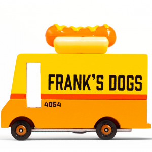 Voiture en bois vintage "Hot Dog Van" pour enfant Candylab Toys