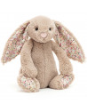 Peluche Lapin  Jellycat Bashful Bunny Blossom Beige Bea (18 cm) 