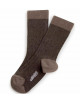 Chaussettes courtes enfant en coton Grain de Caviar "Brun de terre"