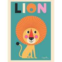 Affiche lion - omm design -