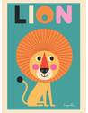 Affiche lion - omm design -