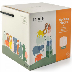 Cubes à empiler bébé "Animaux" (1 an et +) Trixie Baby