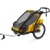 Chariot Sport "Black/Spectra Yellow" (Remorque-vélo, Poussette & Jogger 1 place) Thule