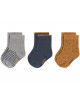 Chaussettes bébé (12-24 mois) en coton bio "Bleu" (x3)