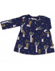Robe bébé en manches longues en coton bio Rosana "Forêt"