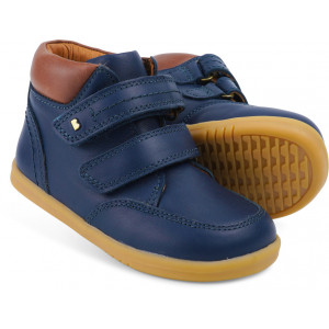 Chaussures en cuir Step Up "Timber" Bleu Navy