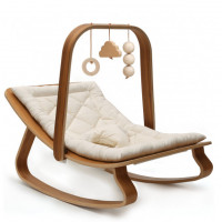  Transat bébé LEVO + Assise au choix + Arche d'éveil en bois de noyer