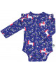 Body manches longues en jersey de coton bio Butterfly "Licorne" OUTLET