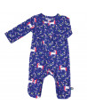 Pyjama bébé avec pieds en jersey de coton bio "Licorne" Onnolulu