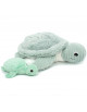 Peluche Ptipotos Tortue Maman + Bébé "Menthe" (29 cm)