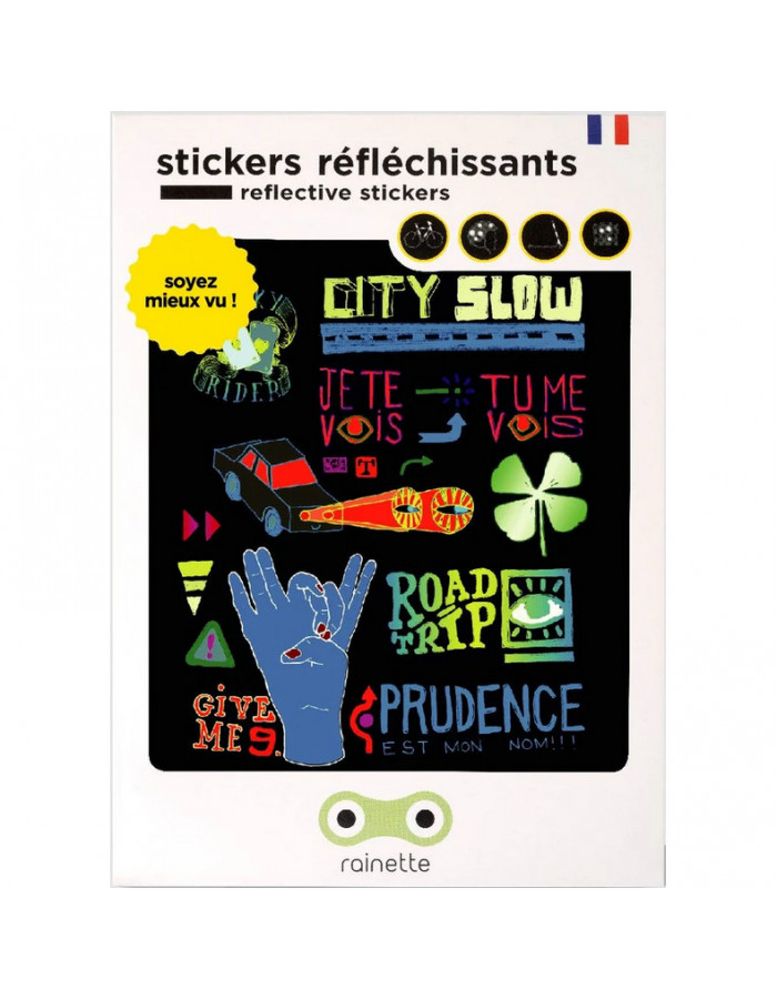 Stickers réflechissants pour vélo CitySlow Rainette - Dröm Design