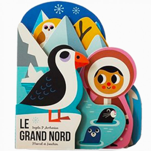 Livre bébé imagier en carton "Le Grand Nord" (0-3 ans) d'Ingela P. Arrhenius