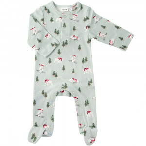 Pyjama bébé avec pieds en coton bio "Christmas" Trixie
