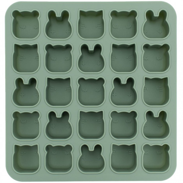 Moules mini-portions en silicone "Vert Sauge"