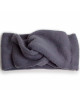 Headband en laine Mérinos "Fleur de Lavande" (adulte)