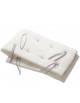 Tour de lit pour le lit Linea "& Luna en coton bio "Blanc"