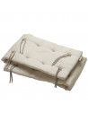 Tour de lit pour le lit Linea "& Luna en coton bio "Cappucino"
