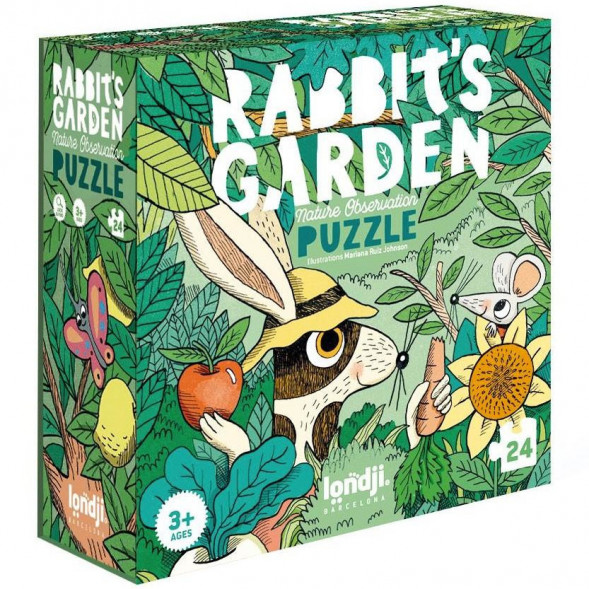 Puzzle enfant 24 pièces "Rabbit's Garden" (3-6 ans)