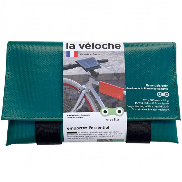 Sac à vélo imperméable Véloche "Vert Canard" - Outlet