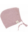 Bonnet bébé naissance en coton bio et soie Garden Explorer "Rose"