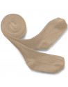 Collants fille en coton égyptien Louise "Petite Taupe"