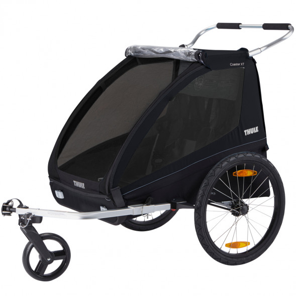 Chariot Coaster 2 XT "Black" (Remorque-vélo & Poussette 2 places)