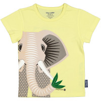 T-shirt enfant manches courtes en coton bio "Mibo Elephant" Coq en Pâte