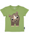 T-shirt enfant manches courtes en coton bio "Mibo Rhinocéros" Coq en Pâte