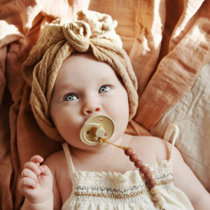 Tétine bébé en caoutchouc naturel taille 1 (0-6 mois) "Vanille" Bibs