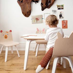 Chaise enfant en bois scandinave "Play Ours" (x 2) - Noyer - Oeuf NYC