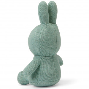 Peluche Lapin Miffy en coton biologique (23 cm) "Bleu Pastel" Bon Ton Toys
