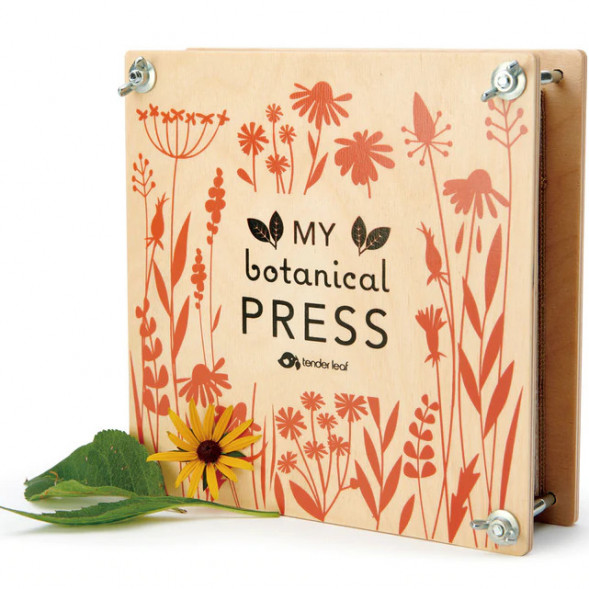 Presse à fleurs en bois pour enfant "My botanical press" (3 ans et +)