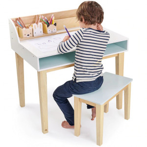 Bureau et chaise enfant en bois "Animaux" (3 ans et +) Tender Leaf Toys