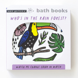 Livre de bain magique à colorier Colour Me Forêt Tropicale - Wee Gallery