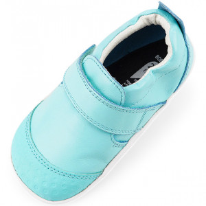 Chaussures bébé pré-marche en cuir Xplorer Go "Aqua" Bobux