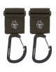 Crochets Attache Poussette avec mousqueton "Olive" (x2)