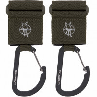 Crochets Attache Poussette avec mousqueton (x2) lassig