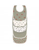 Bavoirs imperméables en coton bio Little Forest "Renard" (x5) (3-18 mois)