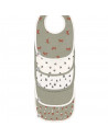 Bavoirs imperméables en coton bio Little Forest "Renard" (x5) (3-18 mois)