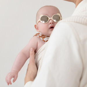 Lunettes solaires bébé (0-12 mois) Ours'on "Crème" kietla
