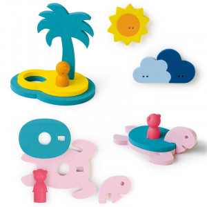 Jouet de Bain Puzzle en mousse "L île au trésor" (10 mois et +) Quut