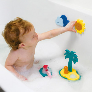 Jouet de Bain Puzzle en mousse "L île au trésor" (10 mois et +) Quut