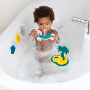 Jouet de Bain Puzzle en mousse "L île au trésor" (10 mois et +) Quut
