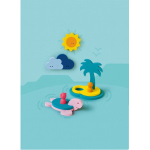 Jouet de Bain Puzzle en mousse "L île au trésor" (10 mois et +) Quut