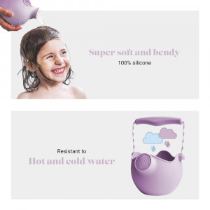 Arrosoir de plage en silicone recyclable "Violet" Scrunch