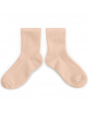 Chaussettes enfant courtes en coton égyptien "Rose Sorbet" Collégien (made in France)